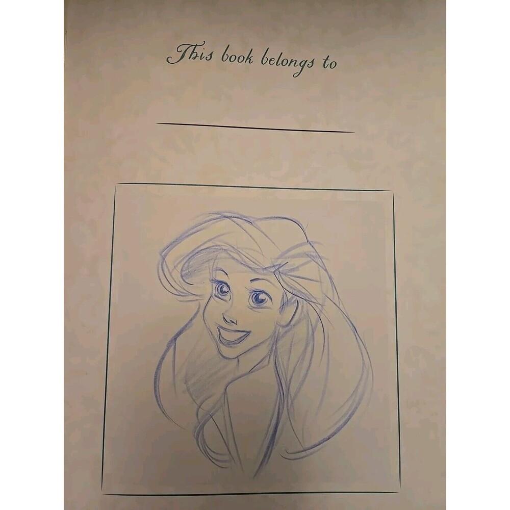 Disney The Little Mermaid Hardcover Storybook - Teal & Gold Accents - Picture 5 of 5